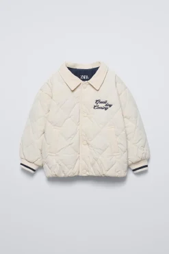 CASACO ACOLCHOADO CAPUZ COMBINADO-ZARA Cheap