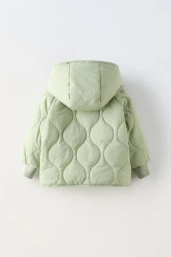 CASACO ACOLCHOADO CAPUZ WATER REPELLENT-ZARA Cheap