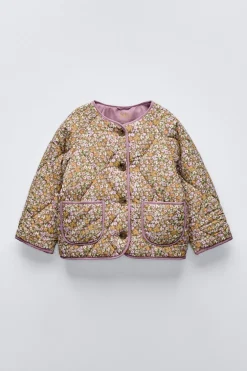 CASACO ACOLCHOADO COM ESTAMPADO FLORAL-ZARA Hot