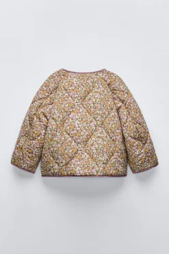 CASACO ACOLCHOADO COM ESTAMPADO FLORAL-ZARA Hot