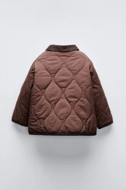 CASACO ACOLCHOADO COM GOLA DE BOMBAZINA-ZARA Discount