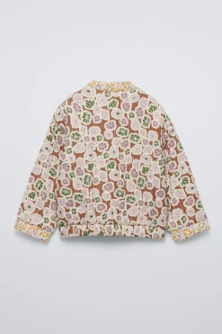 CASACO ACOLCHOADO PATCHWORK-ZARA Cheap