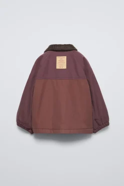 CASACO COMBINADO COM BOLSOS-ZARA New