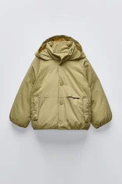 CASACO DE CAPUZ IMPERMEÁVEL-ZARA Flash Sale