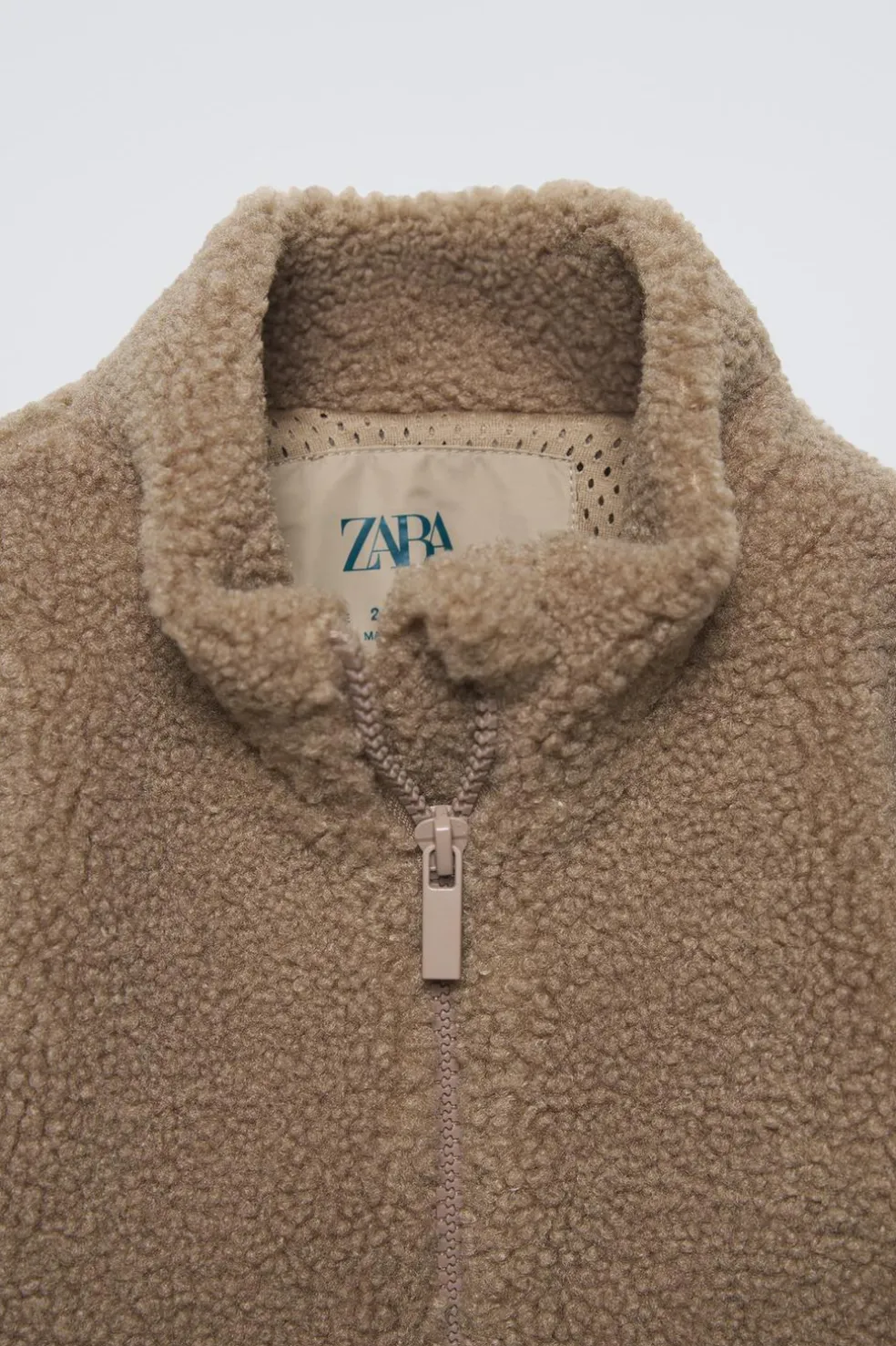 CASACO DE EFEITO DE PELO ENCARACOLADO-ZARA Cheap