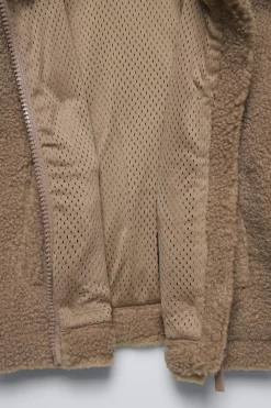 CASACO DE EFEITO DE PELO ENCARACOLADO-ZARA Cheap