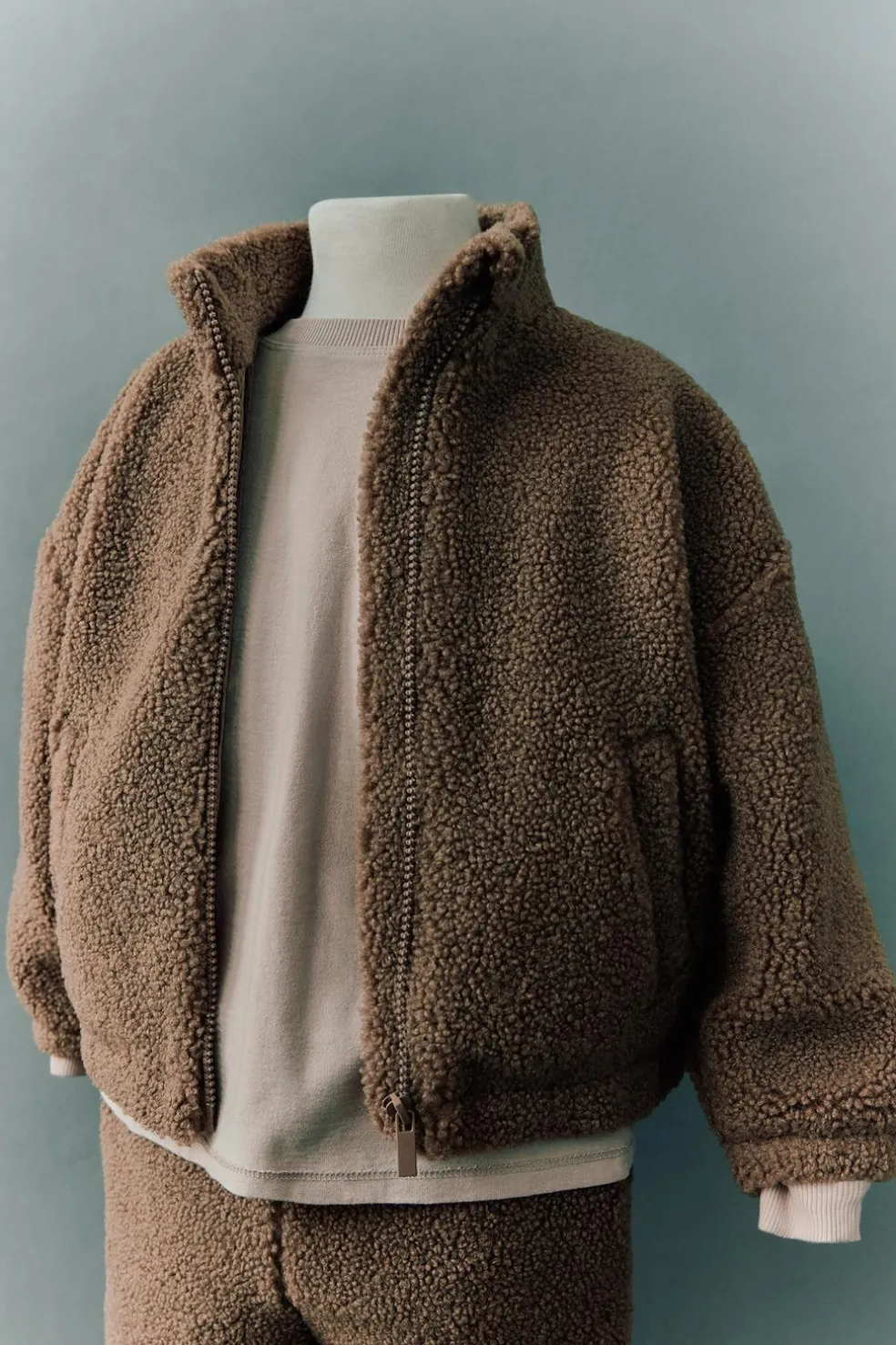 CASACO DE EFEITO DE PELO ENCARACOLADO-ZARA Cheap