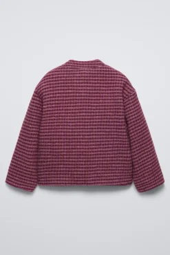 CASACO XADREZ COM ALAMARES-ZARA Cheap