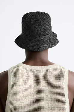 ZARA Acessórios^CHAPÉU CROCHÉ Preto
