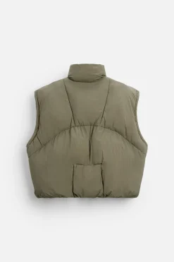 ZARA Coletes^COLETE ACOLCHOADO BOXY FIT Caqui