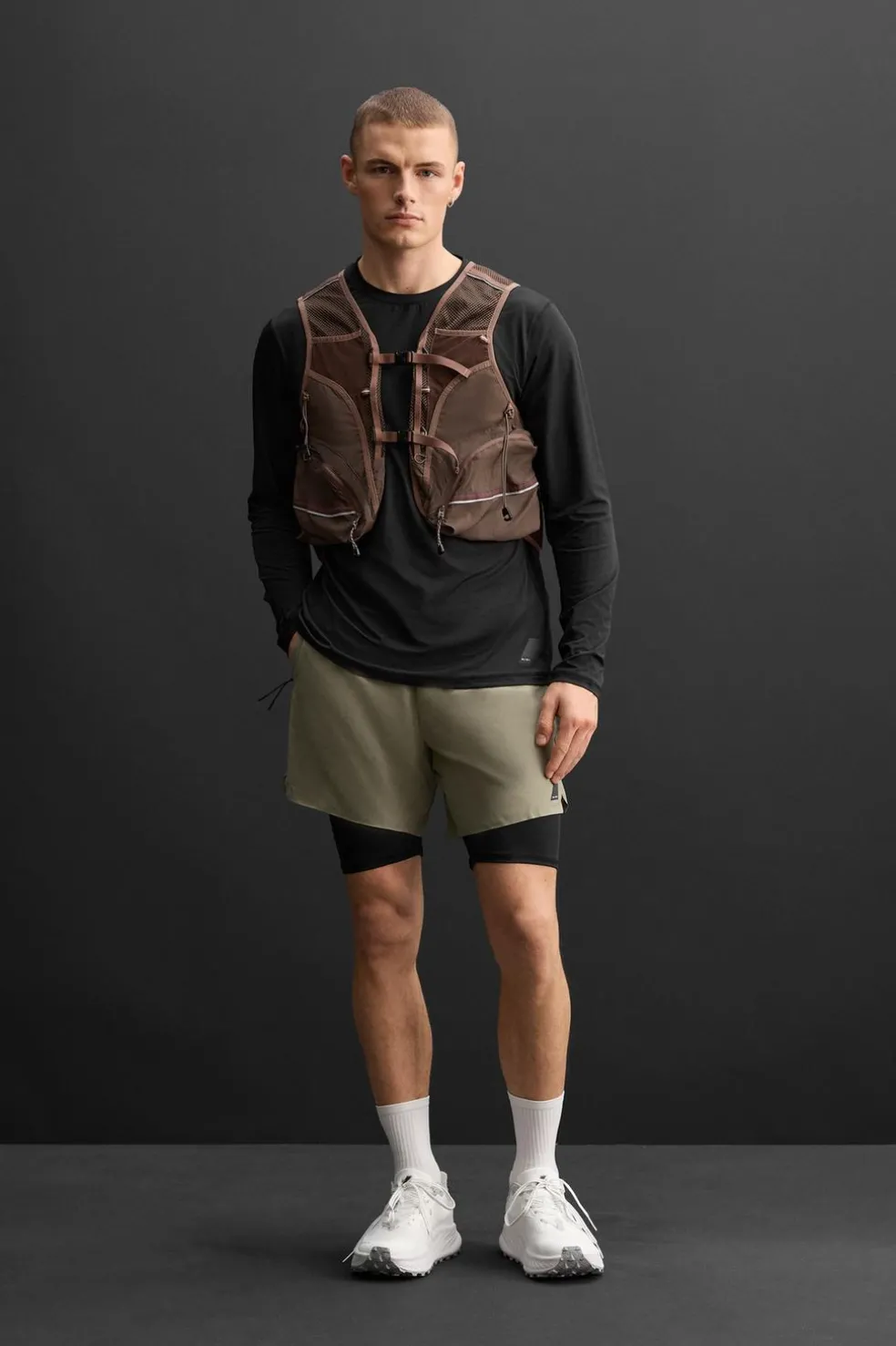 ZARA Coletes^COLETE BOLSOS UTILITY Grená-claro