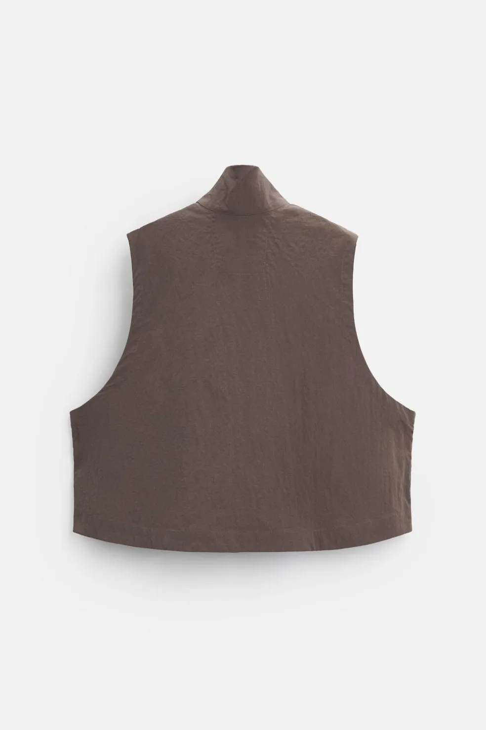 ZARA Blusões|Coletes^COLETE BOXY FIT X ALL CAPS STUDIO Ocre