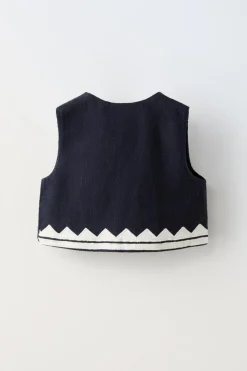 COLETE COM BORDADOS-ZARA Online