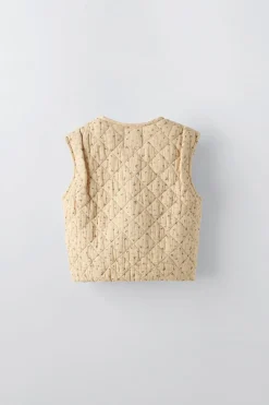 COLETE COM TEXTURA FLORAL-ZARA Best Sale