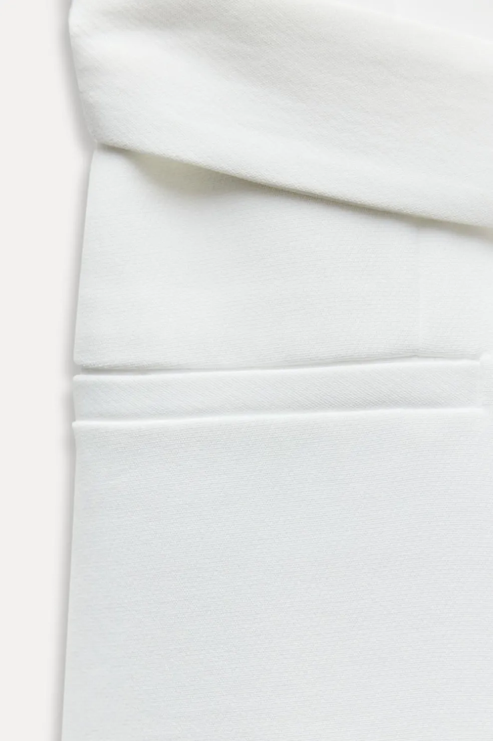 ZARA Blazers / Coletes|Vestidos^COLETE COMPRIDO CRUZADO COM CINTO Branco-marfim
