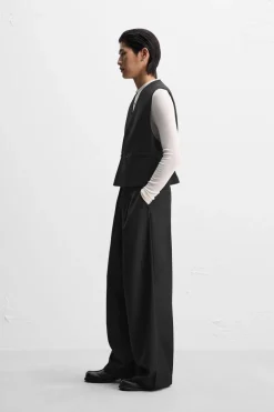 ZARA Coletes^COLETE DE TRAJE X NANUSHKA Preto