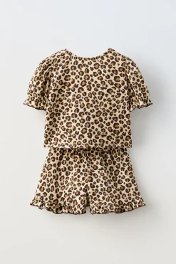 CONJUNTO CREPE ANIMAL PRINT-ZARA Hot