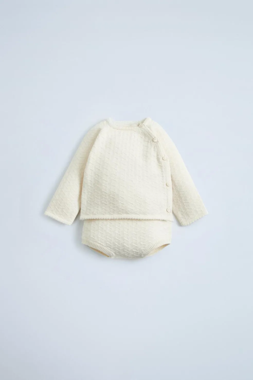 CONJUNTO DE CAMISOLA E CUECAS DE MALHA COM SEDA-ZARA Best Sale