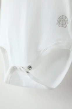 CONJUNTO DE CINCO BODIES COM COELHINHOS-ZARA Outlet