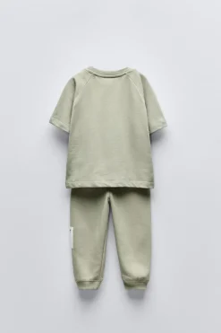 CONJUNTO DE JOGGING COM SWEATSHIRT E CALÇAS-ZARA Shop
