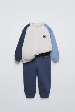 CONJUNTO DE SWEATSHIRT E JOGGERS COM BORDADO-ZARA Discount