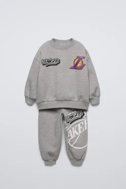 CONJUNTO DE SWEATSHIRT E JOGGERS LOS ANGELES LAKERS NBA ©-ZARA Cheap