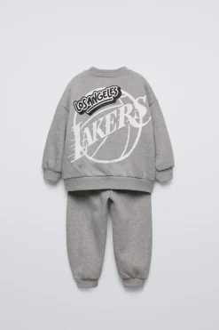 CONJUNTO DE SWEATSHIRT E JOGGERS LOS ANGELES LAKERS NBA ©-ZARA Cheap