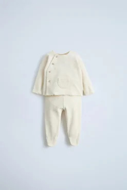 CONJUNTO DE TERRYCLOTH, T-SHIRT E POLAINA-ZARA Fashion