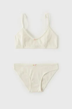 CONJUNTO DE TOP E CUECA POINTELLE Z3D-ZARA Shop