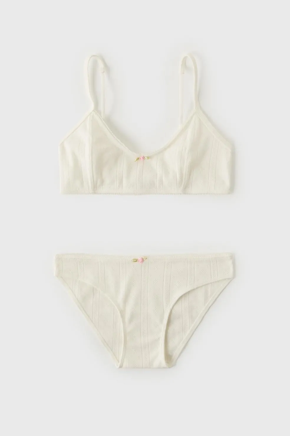 CONJUNTO DE TOP E CUECA POINTELLE Z3D-ZARA Shop