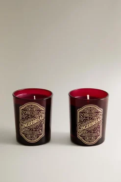 ZARA Fragrâncias Para Casa|Fragrâncias Para Casa^DISCOVERY SET GINGERBREAD (CONJUNTO DE 3) Vermelho