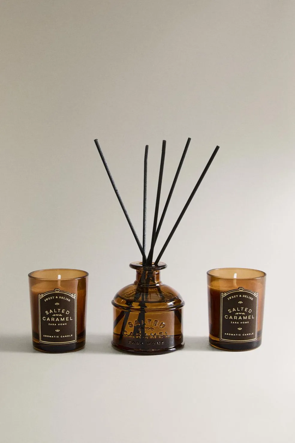 ZARA Fragrâncias Para Casa|Fragrâncias Para Casa^DISCOVERY SET SALTED CARAMEL (CONJUNTO DE 3) Creme