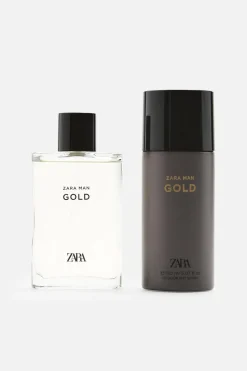 ZARA Perfumes^GOLD EDT 90 ML (3.04 FL. OZ) + DESODORIZANTE SPRAY EDC 150 ML (5.07 FL. OZ) 0210/857