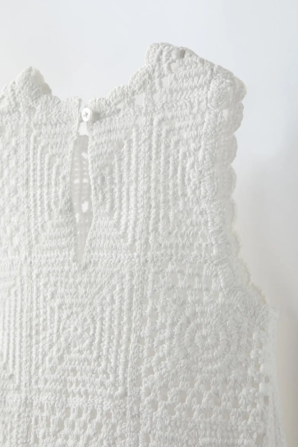 JARDINEIRAS CURTAS DE MALHA CROCHET-ZARA Shop