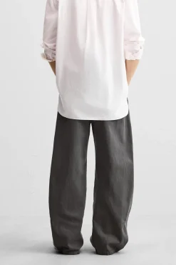 ZARA Calças De Ganga^JEANS BALOON FIT Cinzento