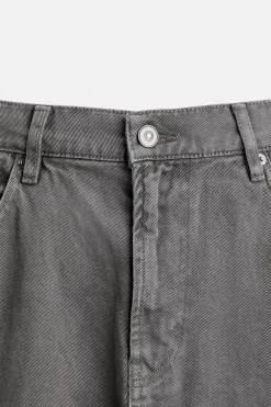 ZARA Calças De Ganga^JEANS BALOON FIT Cinzento