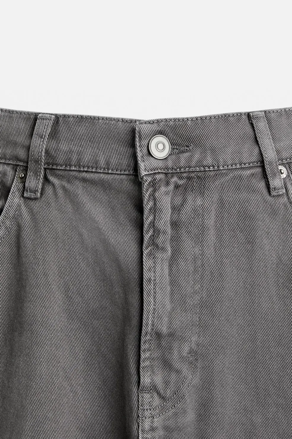 ZARA Calças De Ganga^JEANS BALOON FIT Cinzento