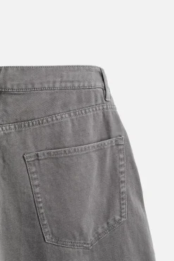 ZARA Calças De Ganga^JEANS BALOON FIT Cinzento