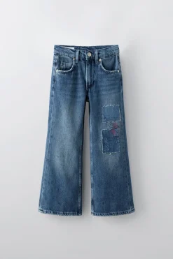 JEANS BOOTCUT COM APLICAÇÕES-ZARA Outlet