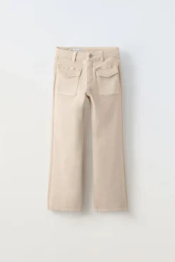 JEANS BOOTCUT TACHAS-ZARA Flash Sale