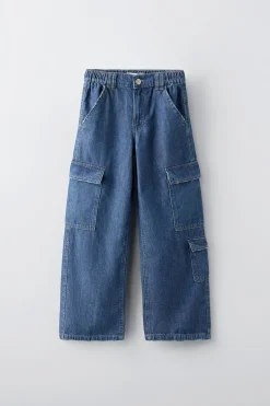 JEANS CARGO MULTIBOLSOS-ZARA Clearance