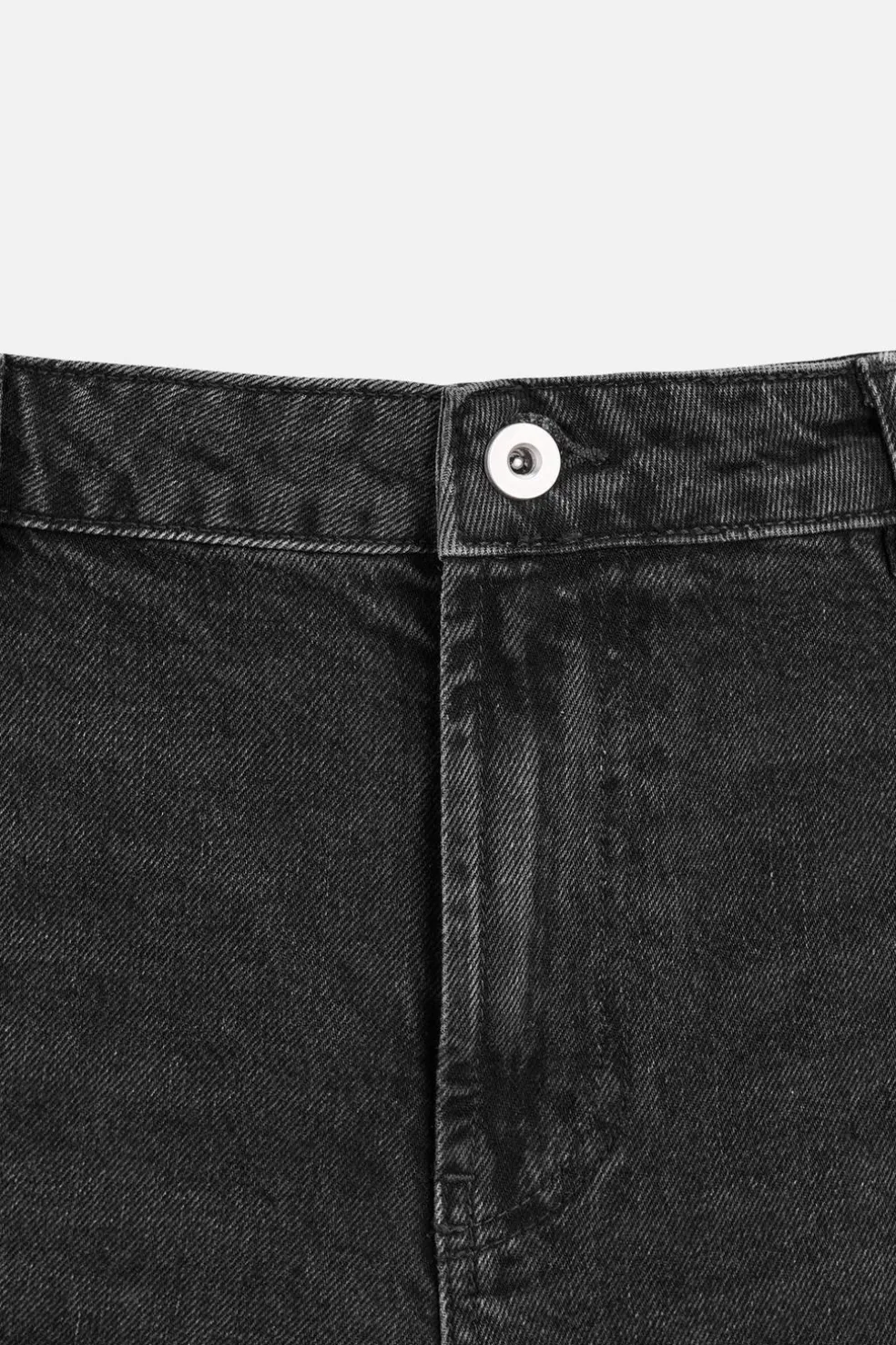 ZARA Calças De Ganga^JEANS FLARE FIT COM FECHOS ÉCLAIR Carvão