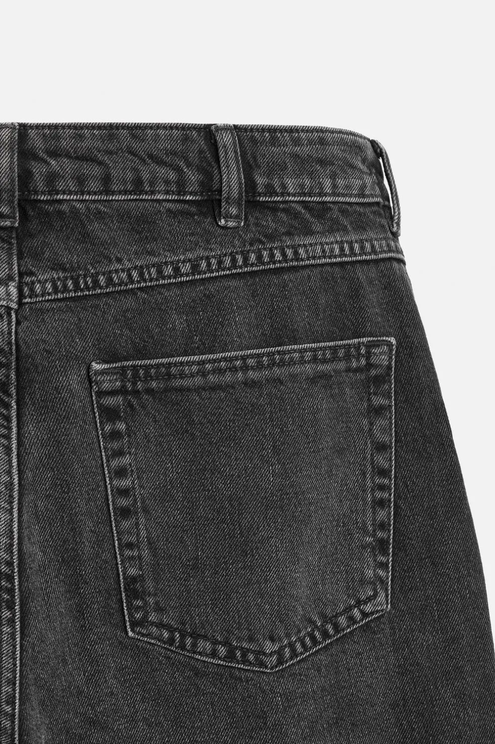 ZARA Calças De Ganga^JEANS FLARE FIT COM FECHOS ÉCLAIR Carvão