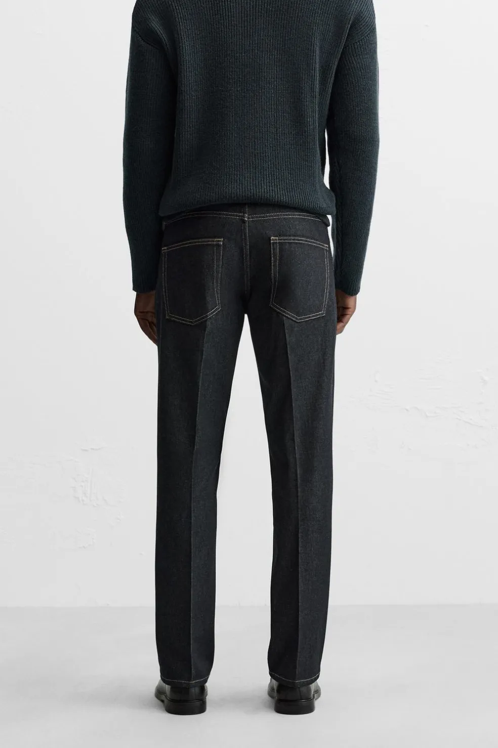 ZARA Calças De Ganga^JEANS FLARED FIT Azul