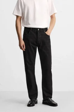 ZARA Calças De Ganga^JEANS REGULAR FIT Carvão