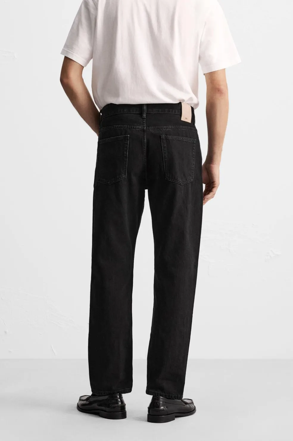 ZARA Calças De Ganga^JEANS REGULAR FIT Carvão