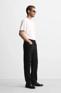ZARA Calças De Ganga^JEANS REGULAR FIT Carvão