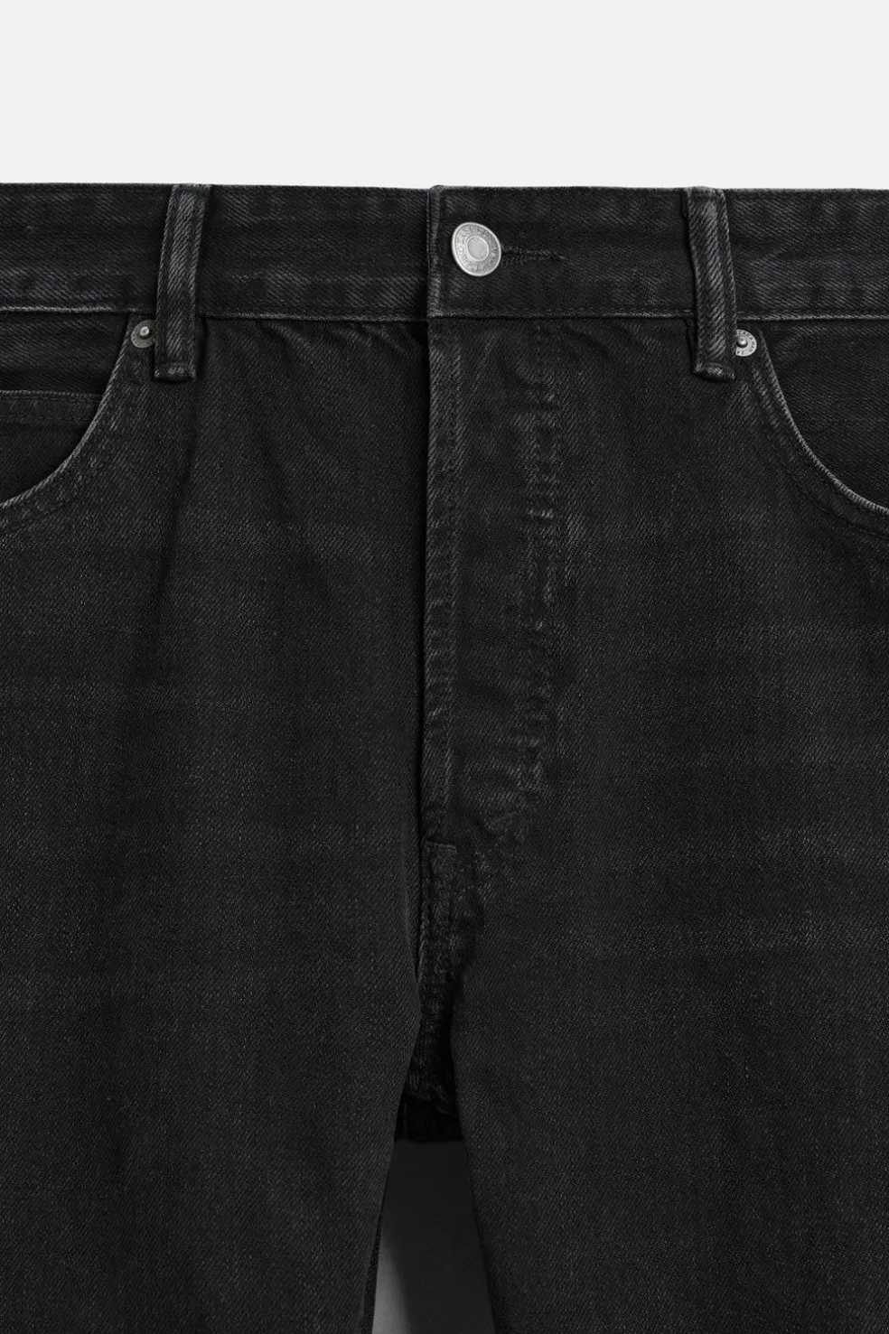 ZARA Calças De Ganga^JEANS REGULAR FIT Carvão