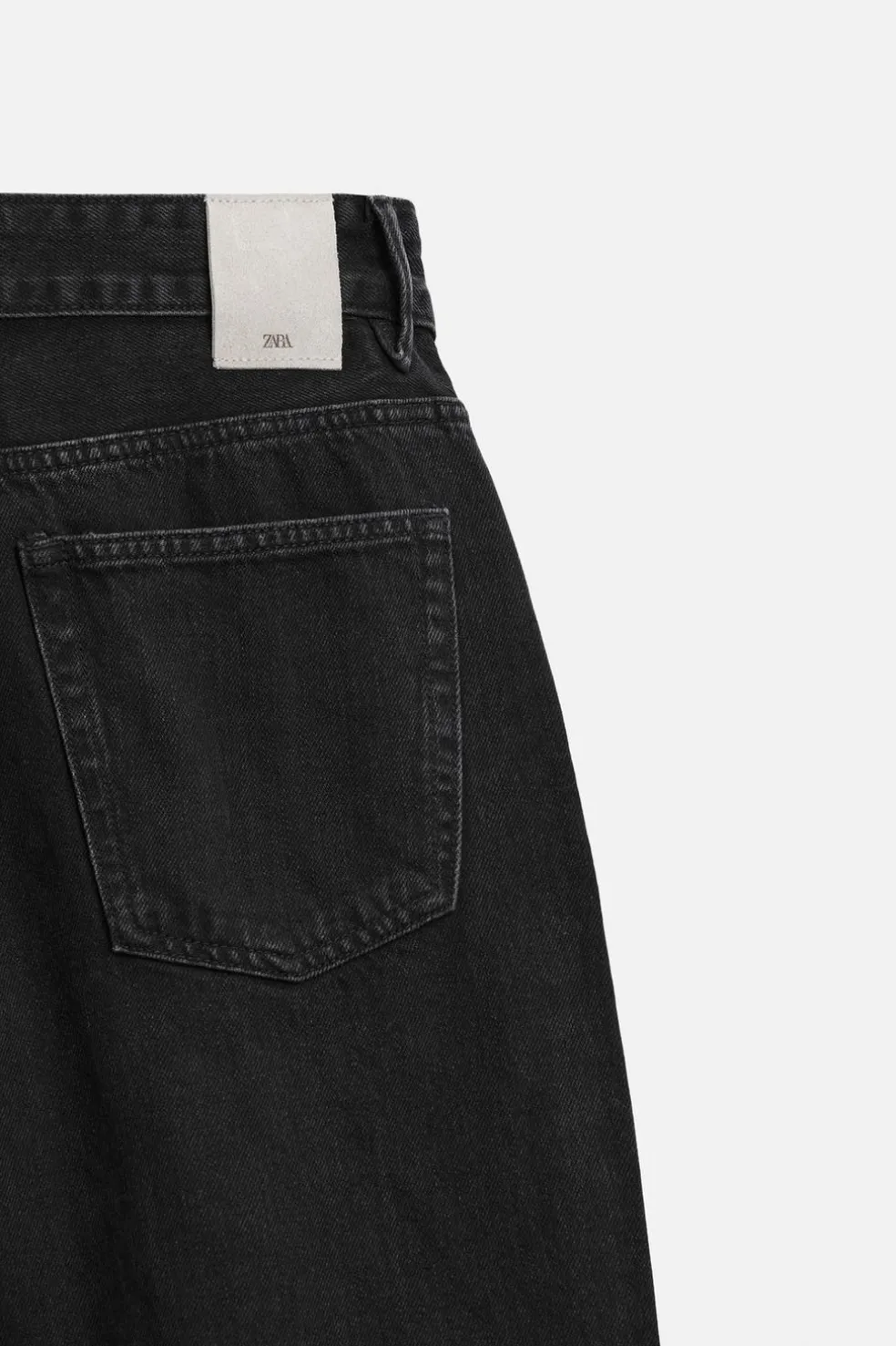 ZARA Calças De Ganga^JEANS REGULAR FIT Carvão