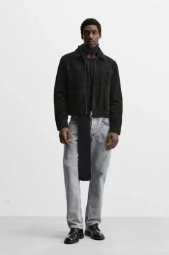 ZARA Calças De Ganga^JEANS REGULAR FIT LAVADO Azul